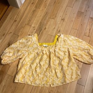 Anthropologie top with buttons down the front